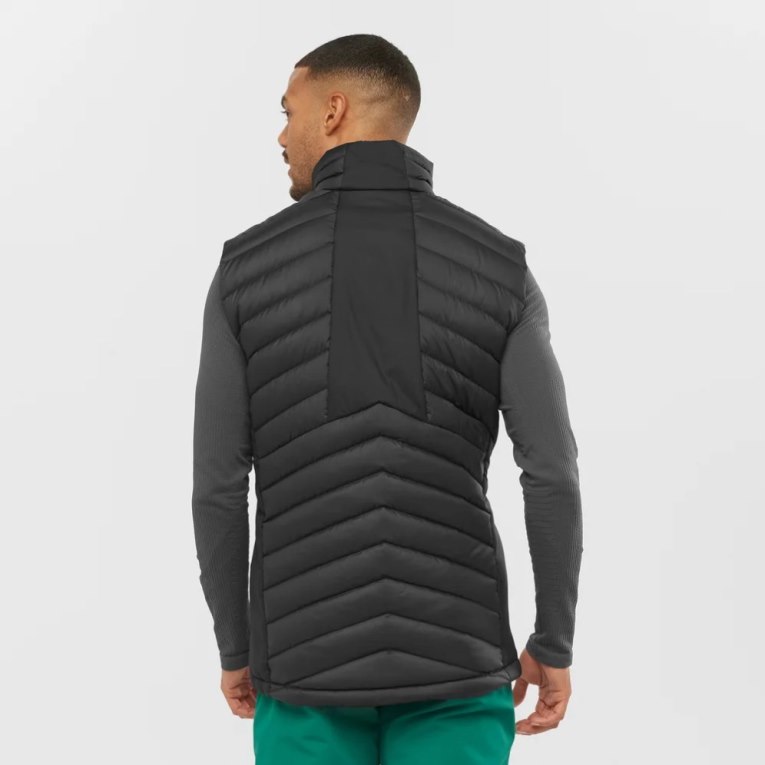 Salomon Essential Xwarm Down Men's Insulated Vests Black | CA 96O43
